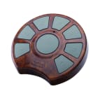 URMET - Telecomando a 8 pulsanti indipendenti, sistema radio classic, da tavolo, colore legno Galetbois Radio Deluxe.