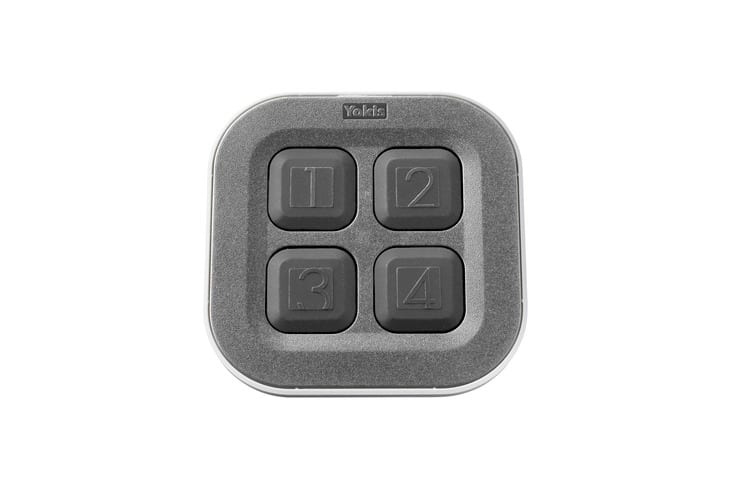 URMET - Galet4tp Power Telecomando Pia 4p De Serie Design Radio Power, Appoggio Tavolo, Antracite.