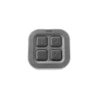 URMET - Galet4tp Power Telecomando Pia 4p De Serie Design Radio Power, Appoggio Tavolo, Antracite.