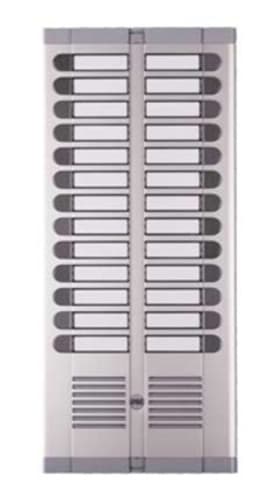 URMET - Modulo per pulsantiera in monolitica 925, 26 pulsanti su 2 file, completo di supporto elettrico.