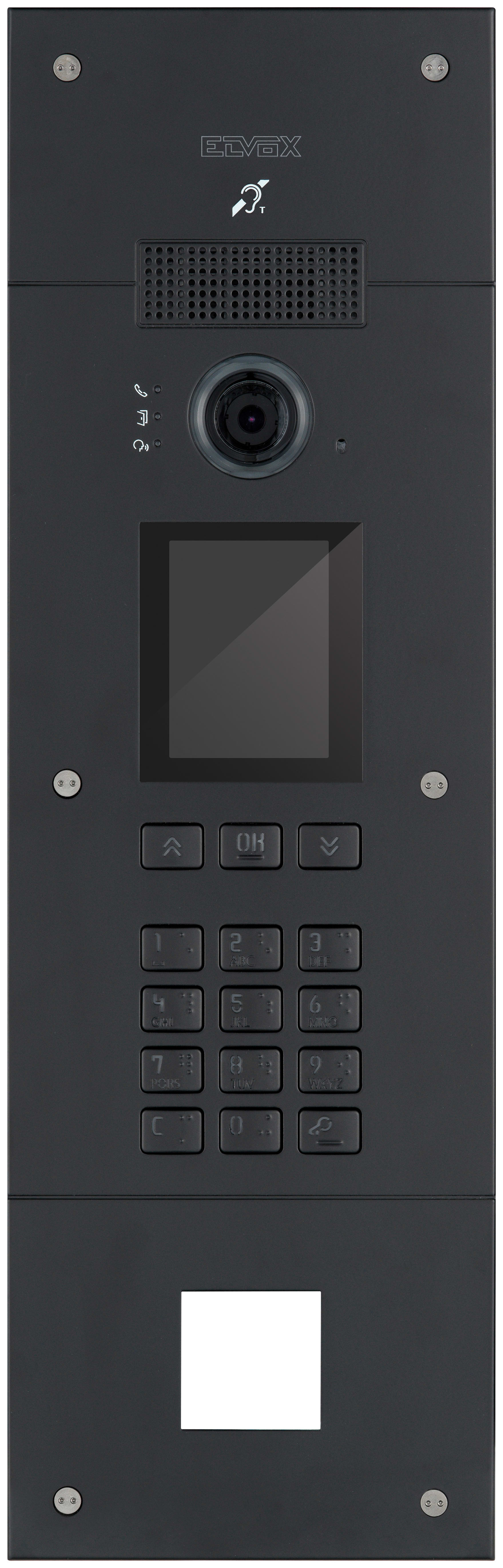 VIMAR - TARGA PIXEL UP 2F+ FO. LETT.4X4 BLACK P.