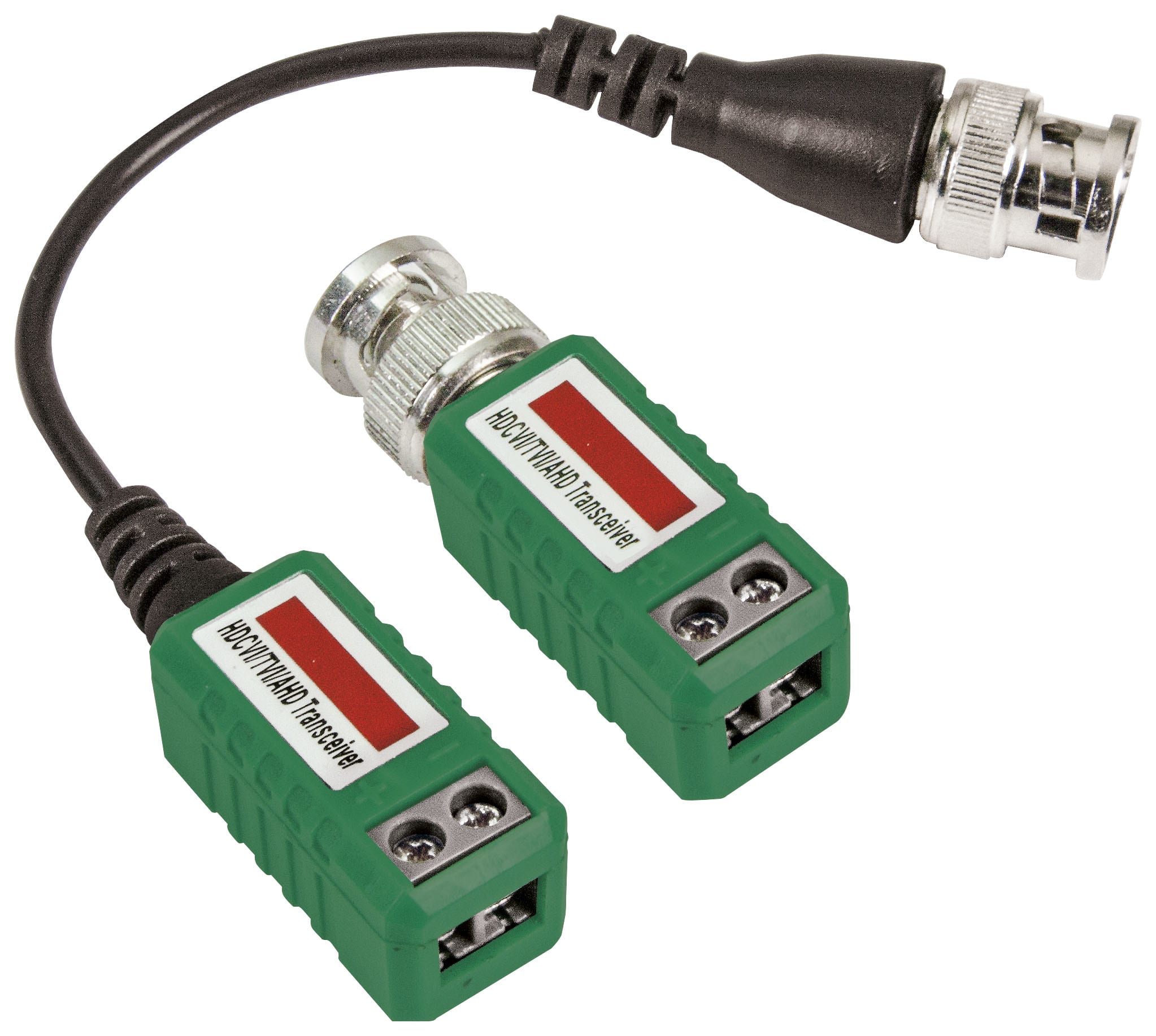 VIMAR - Coppia trasduttori video balun 1 canale per trasmissione su doppino twistato, connettore BNC, un trasduttore con 14 cm di cavo, connessione a vite.