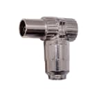 VIMAR - Connettore Femmina 90° Bianco Coassiale Uscita Cavo Tv-Rd-Sat