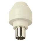 VIMAR - Spina TV D9,5 Assiale Avorio Coassiale IEC Z 75 Ohm Uscita Cavo