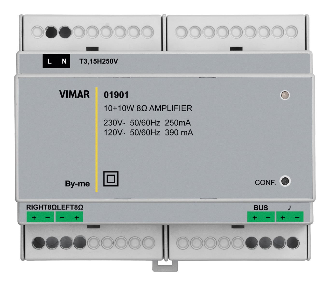 VIMAR - AMPLIFICATORE STEREO 2USCITE 8OHM 10+10W