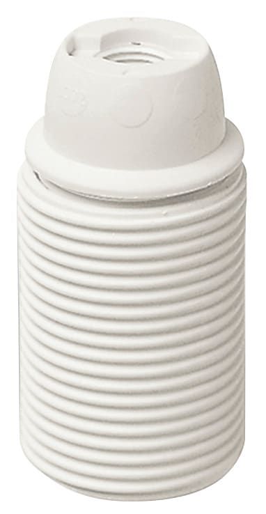 VIMAR - Portalampada E14 Cappuccio Filettato Bianco Rinforzato Vetro