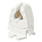VIMAR - Portalampada a colonna G5 a scatto per lampade fluorescenti, 2 A 500 V, morsetti a molla, contatti ottone, max 110 °C, bianco.
