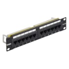 VIMAR - Pannello 10 in 12 RJ45 Cat6 UTP 1U - Permutazione Completa Connettori Universali T568A/B 8 Contatti Morsetti Isolanti 110 - 1 Unità Rack