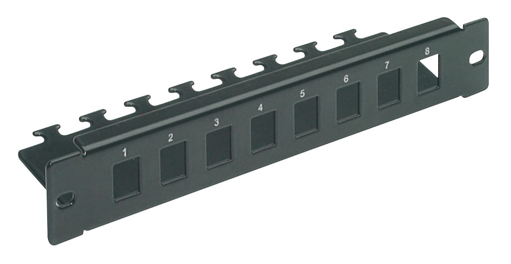 VIMAR - Pannello Permutazione 10 in con 8 Porte Vuote 1U Rack