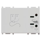 VIMAR - PRESA PER RASOIO 230V ANTIBATTERICO