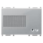 VIMAR - Sirena da Interno Silver con 2 Suonerie Selezionabili e Volume Beep Regolabile