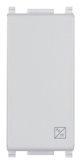 VIMAR - Alimentatore 32Vdc 100Ma Silver con Uscita 32 V D.C. 110-230 V~ 50-60 Hz - 1 Modulo