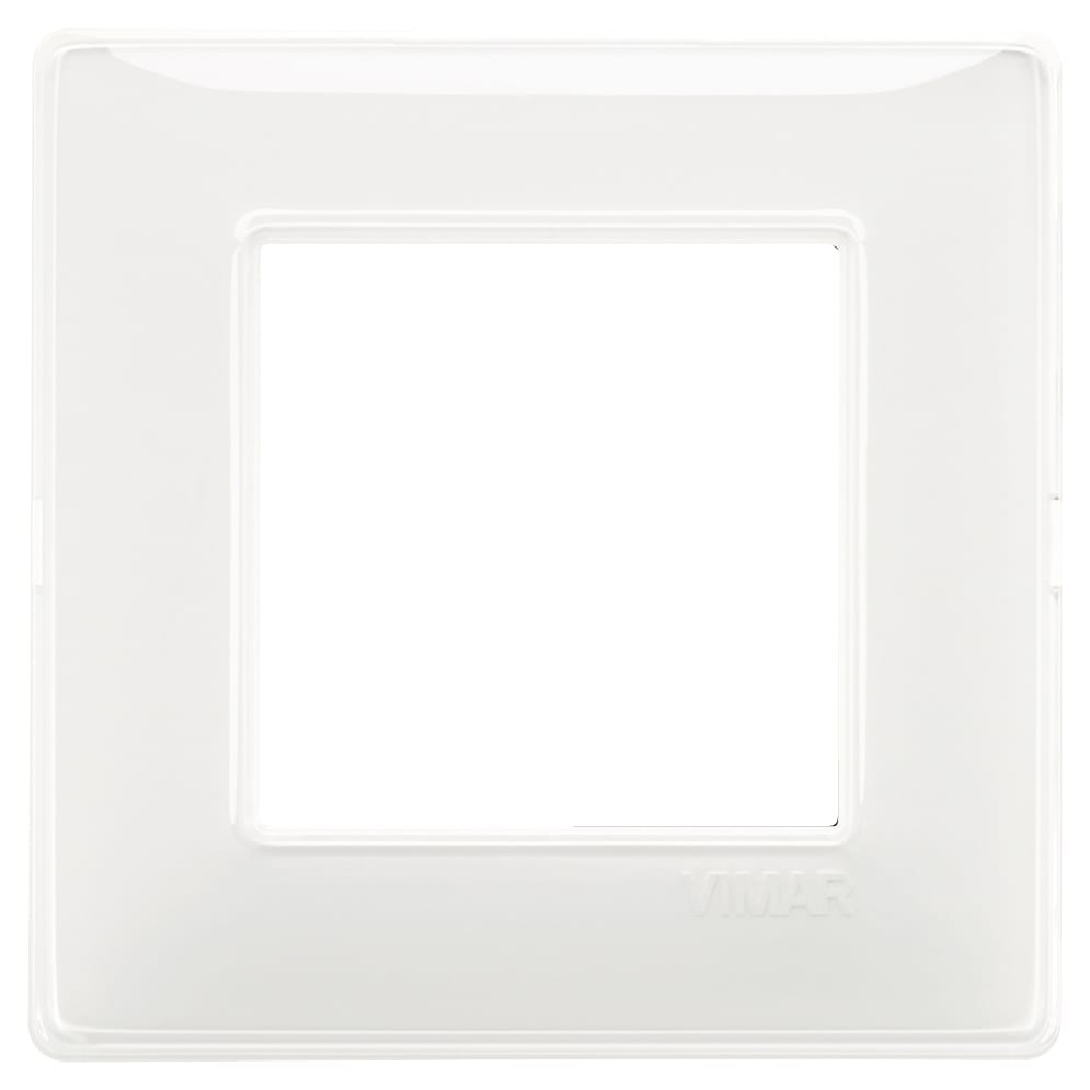VIMAR - Placca 2 Moduli Tecnopolimero Reflex Neve