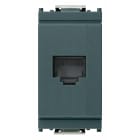 VIMAR - Presa RJ11 6/4 Grigio - 6 Posizioni 4 Contatti Morsetti a Vite