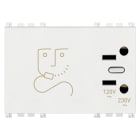 VIMAR - PRESA PER RASOIO 230V BIANCO