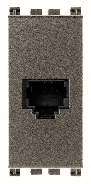 VIMAR - Presa Rj11 6/4 Metal - 6 Posizioni 4 Contatti Morsetti A Vite