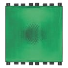 VIMAR - Spia Prismatica Verde per Lampade 230 V~ 3 W Max 14770, 14771, 14776 e 14777 con Diffusore Verde - 2 Moduli