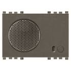 VIMAR - Sirena Da Interno Metal - 2 Suonerie Selezionabili, Volume Beep, Led Rosso - 3 Moduli