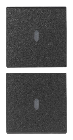 VIMAR - DUE MEZZI TASTI 1M NEUTRO PERS. GRIGIO