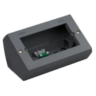 VIMAR - Scatola da Tavolo Grigio per Installazione 4 Moduli Eikon con Supporto e Placca