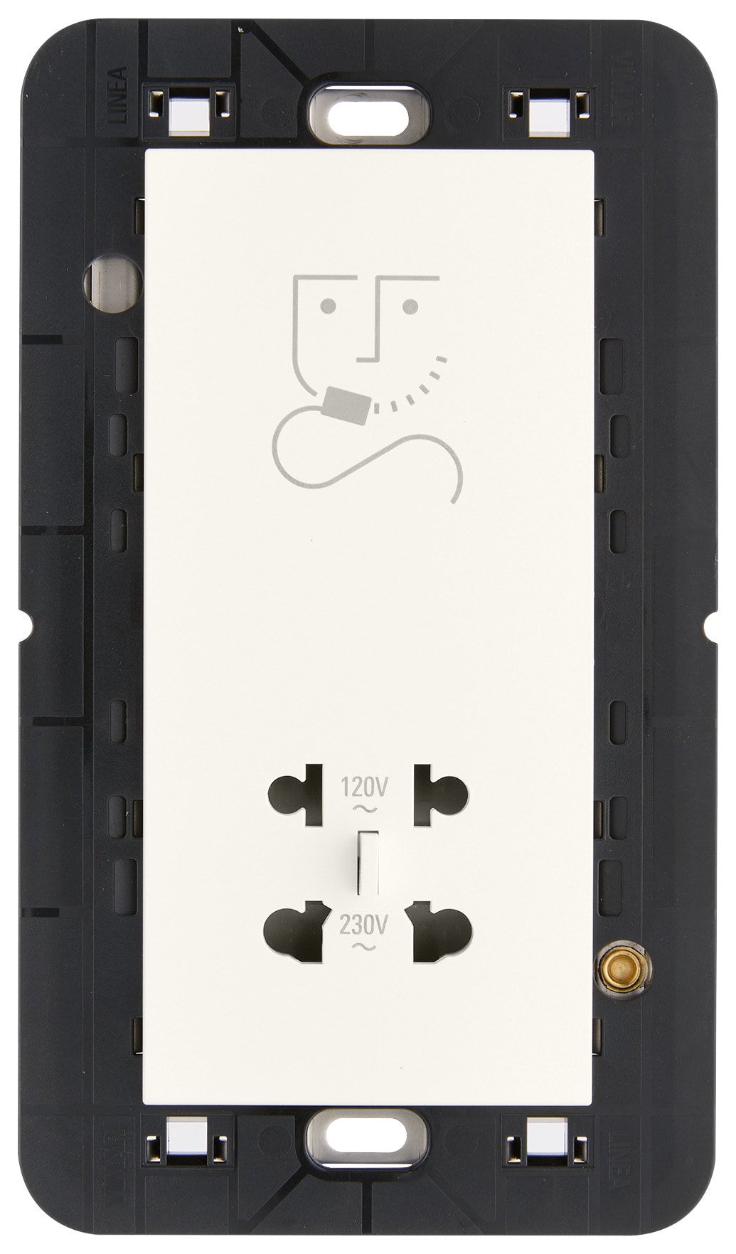 VIMAR - PRESA PER RASOIO VERTICALE 230V BIANCO