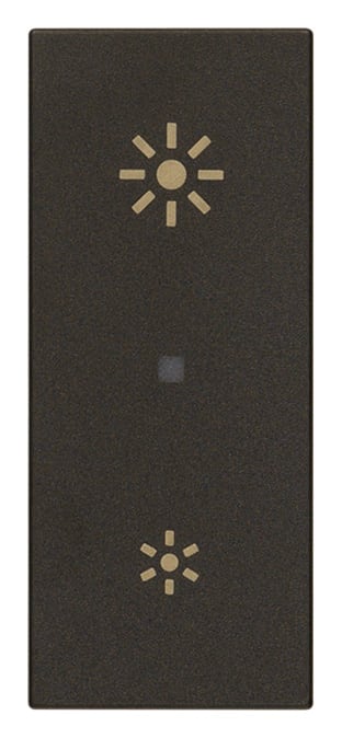 VIMAR - TASTO 1M ASSIALE SIMBOLO DIMMER NERO