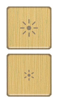 VIMAR - DUE TASTI FLAT DIMMER OTTONE SPAZZ.
