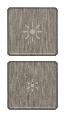 VIMAR - DUE TASTI FLAT DIMMER GUN METAL