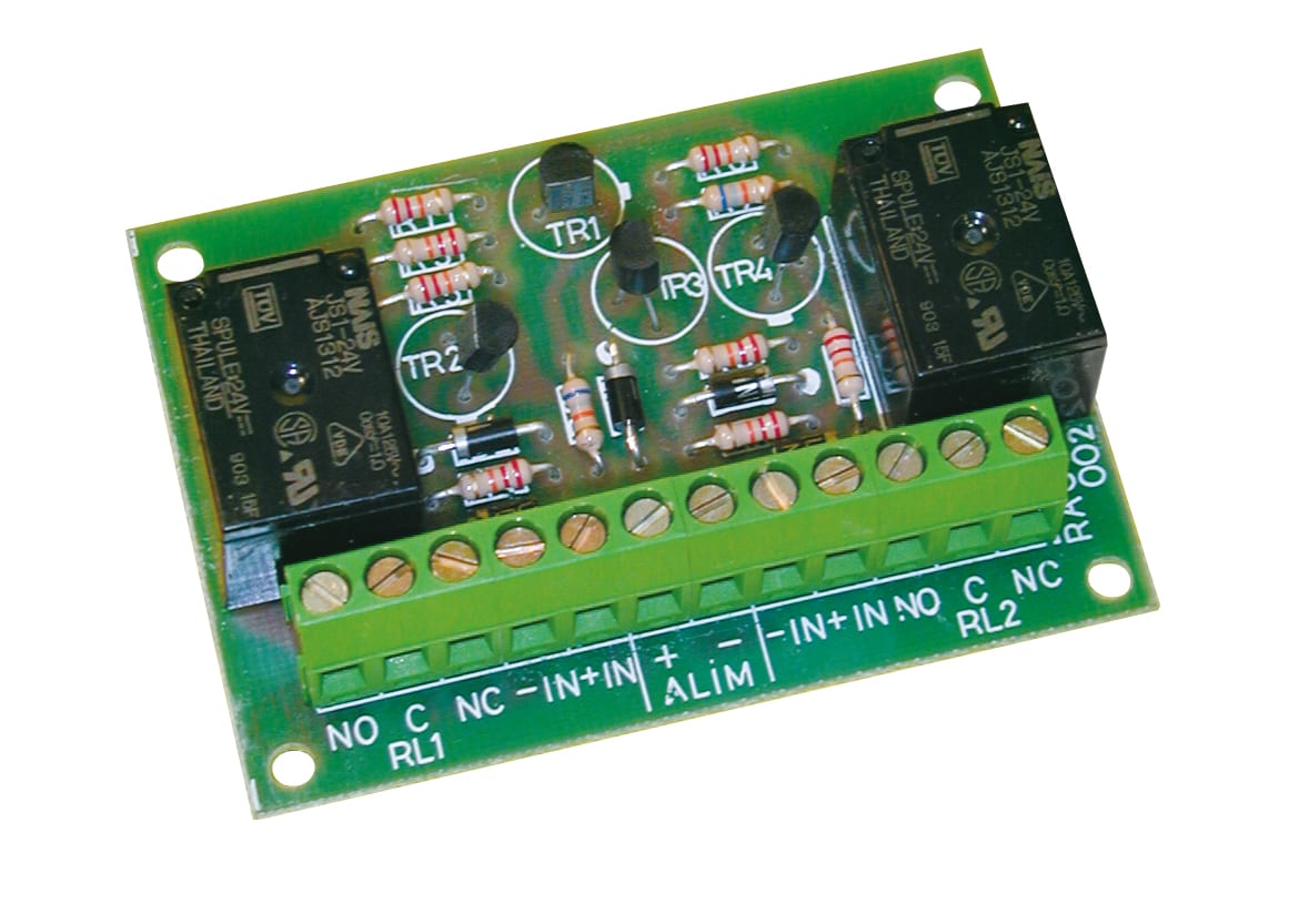 VIMO ELETTRONICA - Scheda interfaccia 2 relè 12V 10A amplificata