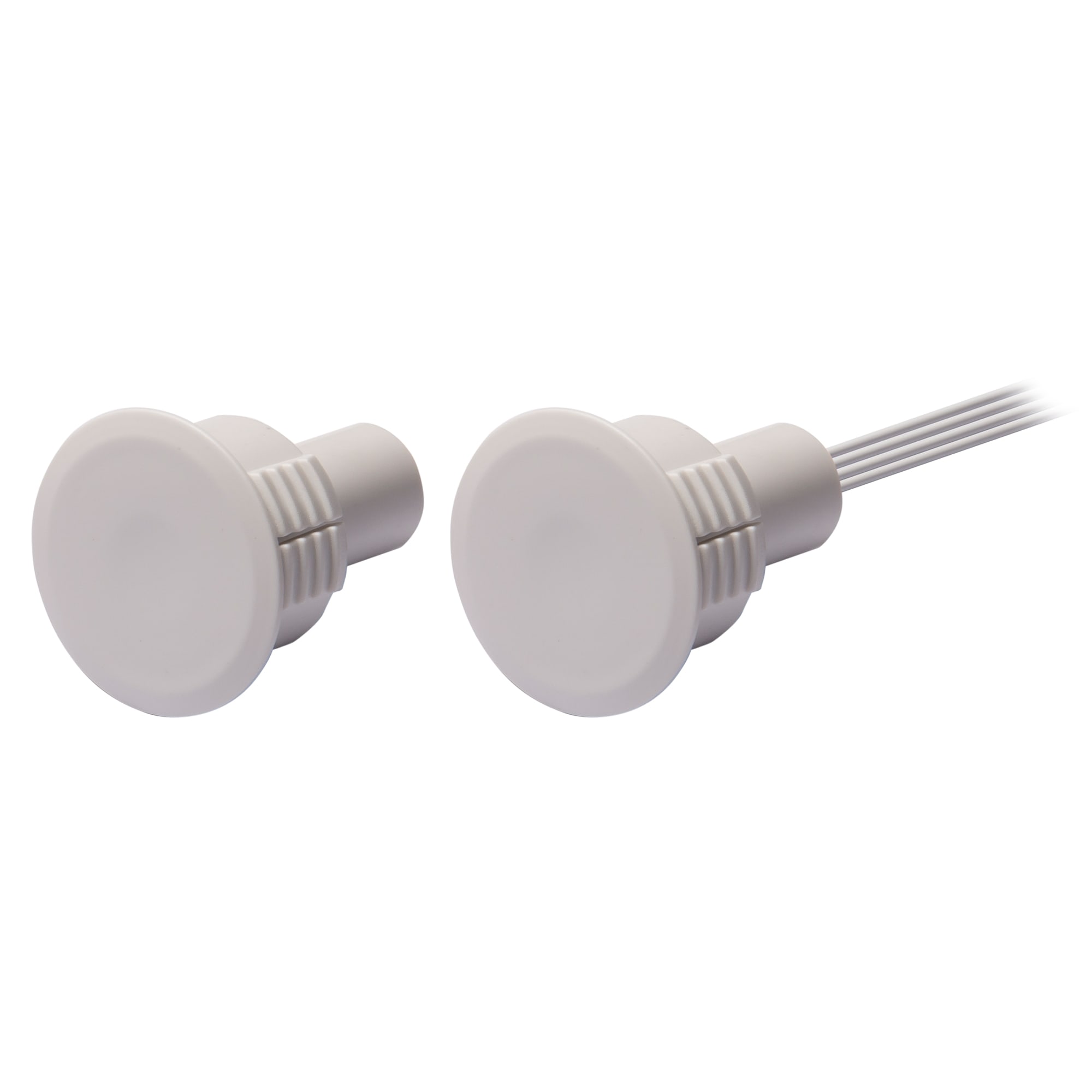 VIMO ELETTRONICA - Contatto  ABS bianco incasso porte in ferro Ø20 mm Certif.IMQ grado.2 Cl.IV