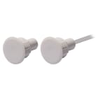 VIMO ELETTRONICA - Contatto  ABS bianco incasso porte in ferro Ø20 mm Certif.IMQ grado.2 Cl.IV