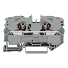 WAGO ELETTRONICA - Morsetto passante per 2 conduttori.16 mm².adatto per applicazioni Ex e II.grigio
