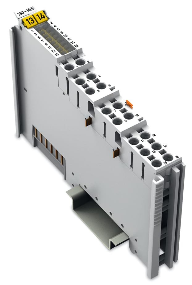 WAGO ELETTRONICA - Ingresso digitale a 16 canali.24 V DC.3 ms.grigio chiaro