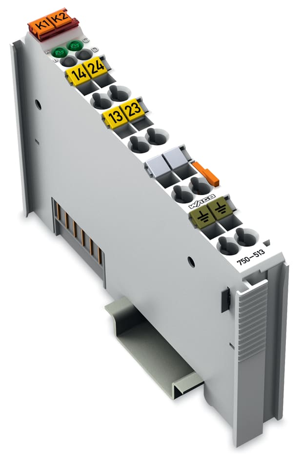 WAGO ELETTRONICA - Uscita relè a 2 canali.250 V AC.2,0 A.grigio chiaro