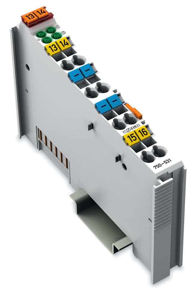 WAGO ELETTRONICA - Uscita digitale a 4 canali.24 V DC.0,5 A.grigio chiaro