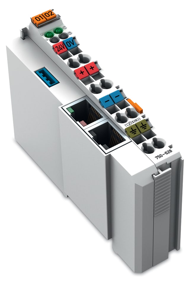WAGO ELETTRONICA - Modulo accoppiatore per estensione bus.grigio chiaro