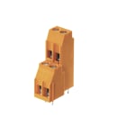 WEIDMULLER - Morsetto per circuito stampato, 320 V, 32.5 A, Passo in mm: 5.08, 6 mm², Numero di poli: 4, Collegamento a vite, Collegamento a saldare THT, 90°, Box