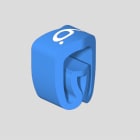 WEIDMULLER - Sistema di codifica cavi, blu, Diametro esterno conduttore:2.5 - 5 mm, Numeri, PVC, flessibile, senza cadmio, -30...80 °C