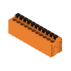 WEIDMULLER - Morsetto per circuito stampato, 320 V, 24 A, Passo in mm: 5.00, 2.5 mm², Numero di poli: 11, PUSH IN con attuatore, Collegamento a saldare THT, 180°,
