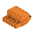 WEIDMULLER - Connettore PCB (collegamento del conduttore), 320 V, 24 A, Passo in mm: 5.08, 3.31 mm², Numero di poli: 5, PUSH IN con attuatore, Box