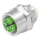 WEIDMULLER - Connettore a innesto circolare, installazione (Sistema di collegamento per circuito stampato), M12, Numero di poli: 8