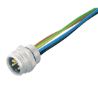 WEIDMULLER - Connettore circolare, integrato (con cavo), Maschio, 7/8", Numero di poli: 4, 0.2 m, Pressacavo: M 20, 0.75 mm²