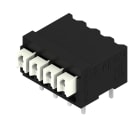 WEIDMULLER - Morsetto per circuito stampato, 160 V, 17.5 A, Passo in mm: 3.50, 1.5 mm², Numero di poli: 4, PUSH IN con tasto di attivazione, Collegamento a saldare
