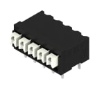 WEIDMULLER - Morsetto per circuito stampato, 160 V, 17.5 A, Passo in mm: 3.81, 1.5 mm², Numero di poli: 5, PUSH IN con tasto di attivazione, Collegamento a saldare