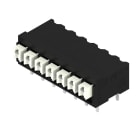 WEIDMULLER - Morsetto per circuito stampato, 160 V, 17.5 A, Passo in mm: 3.81, 1.5 mm², Numero di poli: 7, PUSH IN con tasto di attivazione, Collegamento a saldare
