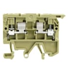 WEIDMULLER - Morsetto componibile portafusibile, Collegamento a vite, Beige scuro, 4 mm², 6.3 A, 24 V, Numero di collegamenti: 2, Numero di piani: 1, TS 35, TS 32