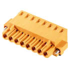 WEIDMULLER - Connettore PCB (collegamento del conduttore), 320 V, 24 A, Passo in mm: 5.08, 3.31 mm², Numero di poli: 6, PUSH IN con attuatore, Box