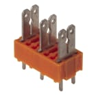 WEIDMULLER - Morsetto per circuito stampato, 690 V, 24 A, Passo in mm: 7.50, Numero di poli: 6, Collegamento a spina piatta, Collegamento a saldare THT, 180°, Box