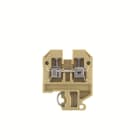 WEIDMULLER - Morsetto per termocoppia, Collegamento a vite, beige / giallo, 2.5 mm², Numero di collegamenti: 2, Numero di piani: 1, TS 32, V-2, PA 66