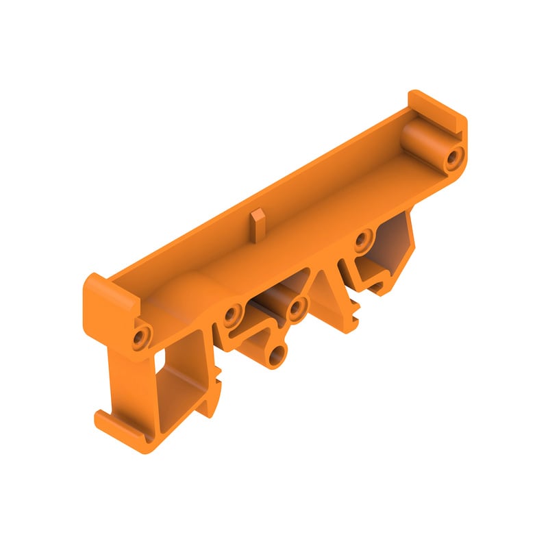 WEIDMULLER - Elemento laterale (custodia profilo modulare), Larghezza: 10 , IP00, PA 66, arancione
